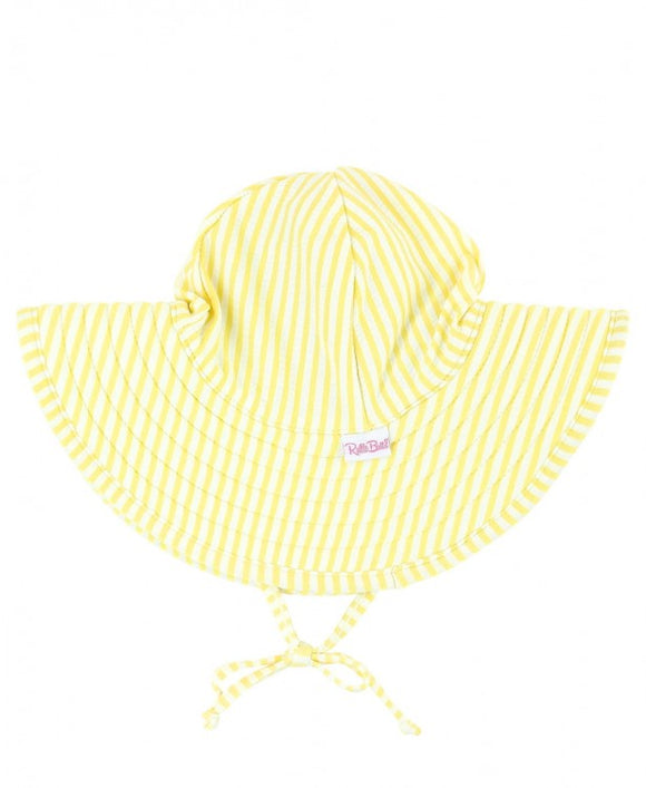 Banana Yellow Seersucker Swim Hat