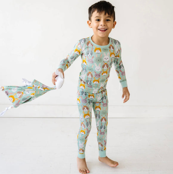 Rad Rabbit Two Piece Pajama Set Long Sleeve – First Glimpse Kids