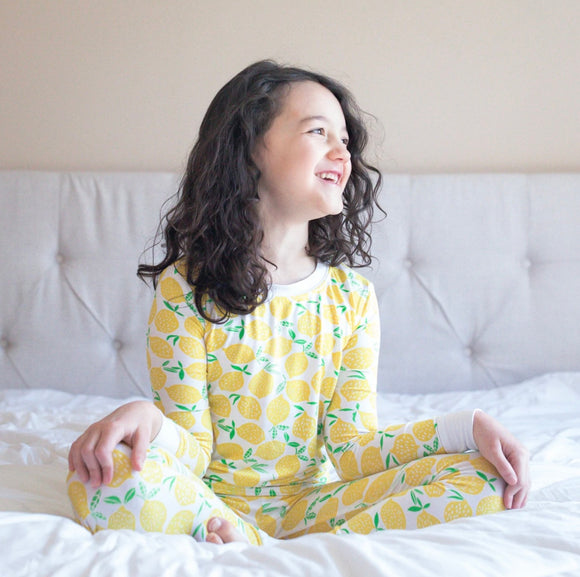 Lemons Two-Piece Pajama Set