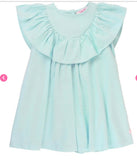 Starlight Woven Luxe Shoulder Ruffle Dress