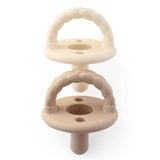 Sweeite Soother Pacifier - 2 Pack in Buttercream & Toast Braid