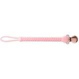 Sweetie Strap Braided Pacificer Clip - Pink