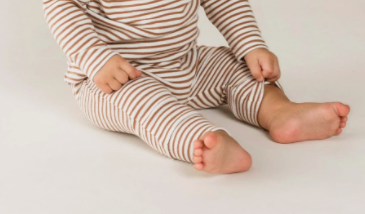 Walnut Stripe Long Sleeve Tee & Draw string pant set