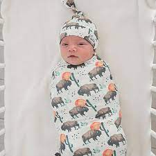 Copper Pearl Bison Swaddle