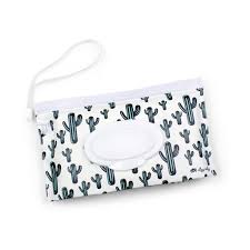 Take and Travel Pouch Reusable Wipes Case - Cactus