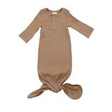 Cafe Organic Cotton Ribbed Knot Gown 0-3Month