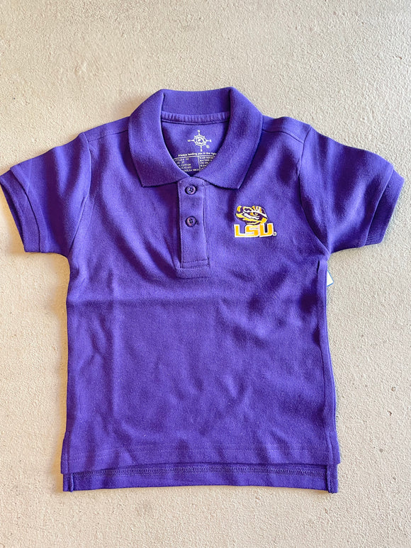 Purple LSU Polo Shirt