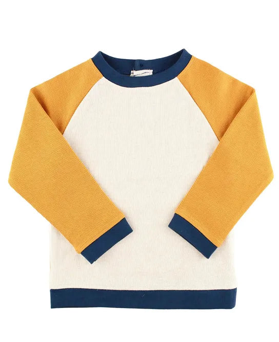 Honey Color Block Raglan Sweatshirt