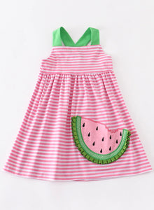 Watermelon Ruffle Dress