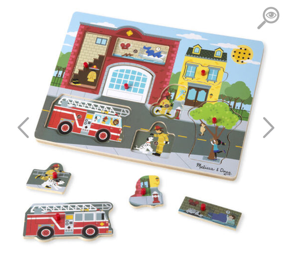 Around the Fire Station See & Hear Sound Puzzle