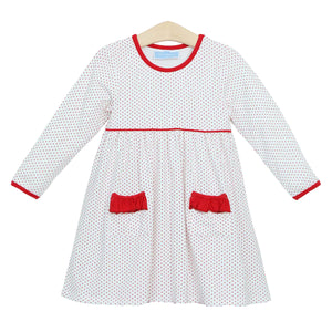 Millie Red Dot Pocket Dress