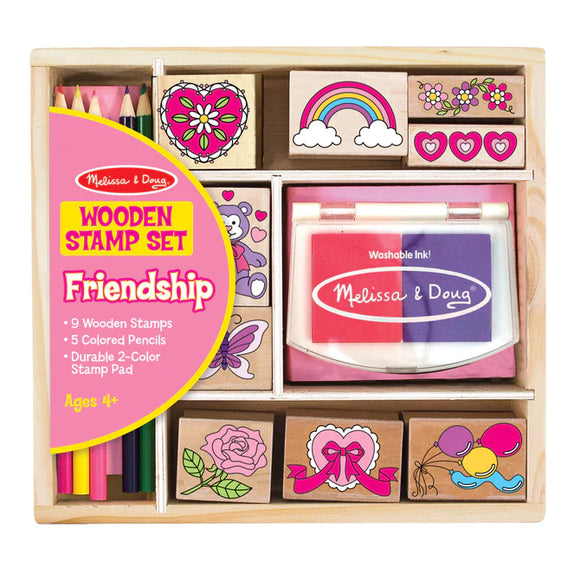 Wooden Stamp Set Friendship