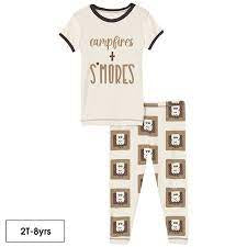 Natural S’mores Graphic Tee Short Sleeve Set