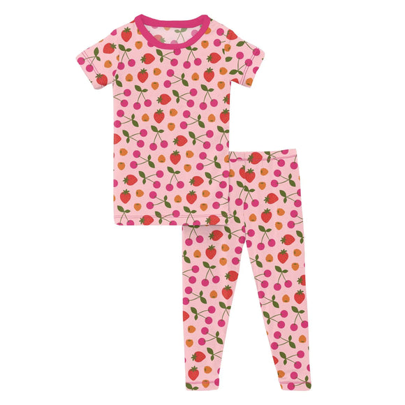 Lotus Berries  Short Sleeve Pajama Set