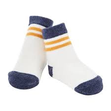 Yellow and Blue Stripe Baby Socks
