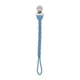 Sweetie Strap Beaded Pacifier Clip - Nautical Navy
