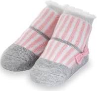 Pink Stripe Bow socks