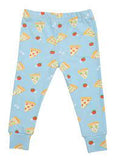 Pizza - Fitted Two-Piece Pajamas blue