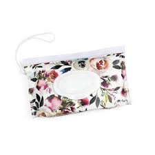 Take and Travel Pouch Reusable Wipes Case - Floral