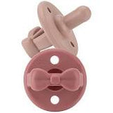 Sweetie Soother Pacifier in 2 pack Clay & Rosewood Bows