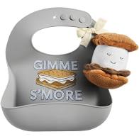 S'mores Silicone Bib and Rattle Set