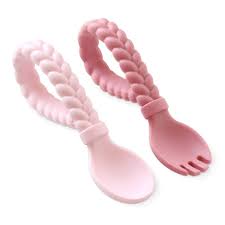 Sweetie Spoon & Fork Set - Pink