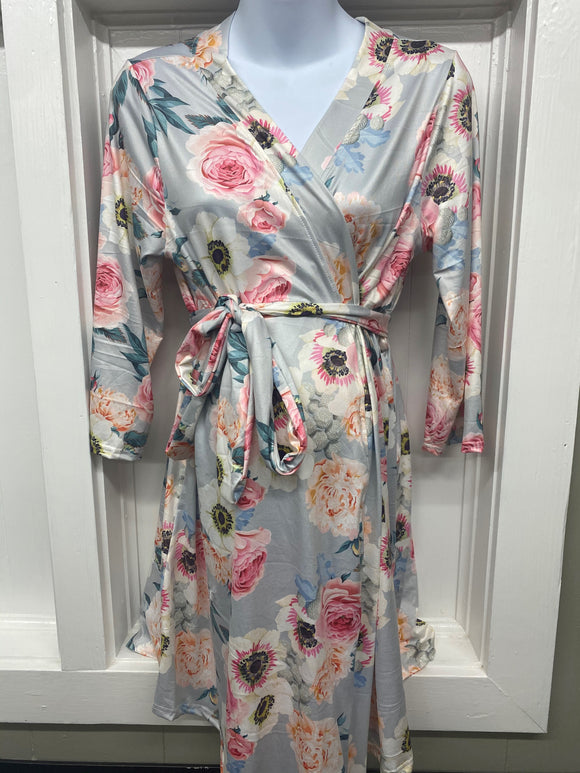 Spring Time Floral Robe